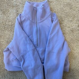 Perfect condition, purple lululemon scuba half zip
